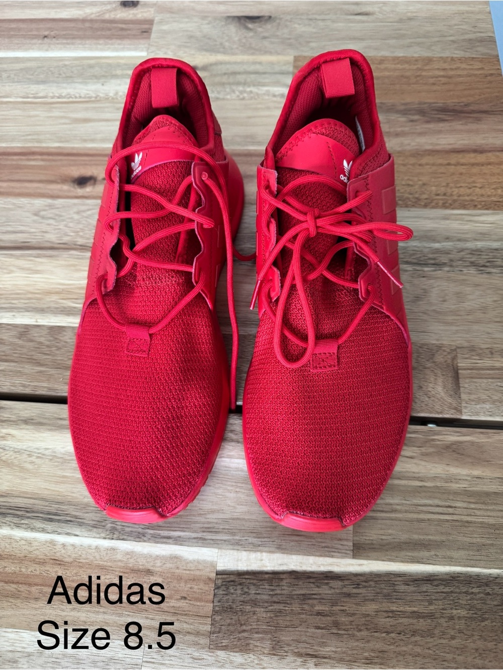 adidas Women's Red Knit Casual Sneakers